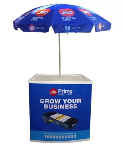 Outdoor Portable Advertising Promotional Table with Umbrella sellers